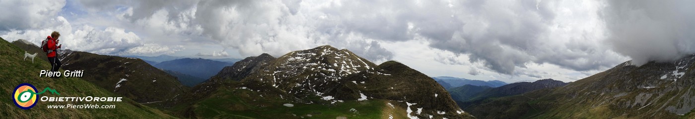 73 Dalla vetta di Cima degli Agnelli vista in Leten, Golla, Foppazzi, Grem, Cimetto, Arera .jpg